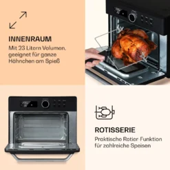 Prime Air Heißluftfritteuse 1500W 23l Timer 8 Programme -Deutschland Klarstein Verkaufs-Shop 10040025 de 0005 logo