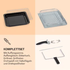 Prime Air Heißluftfritteuse 1500W 23l Timer 8 Programme -Deutschland Klarstein Verkaufs-Shop 10040025 de 0006 logo