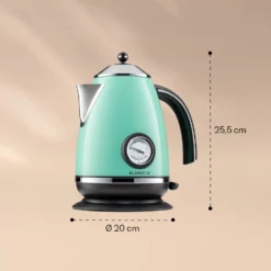 Aquavita Chalet Wasserkocher 1,7 Liter 2200 Watt Temperaturanzeige Edelstahl -Deutschland Klarstein Verkaufs-Shop 10040040 yy 0008 logo