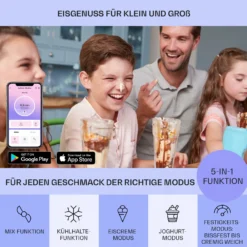 Dolce Bacio Smart Eiscremebereiter Yogurtmaker Kompressor 2 Liter WiFi Touch Edelstahl -Deutschland Klarstein Verkaufs-Shop 10040048 de 0003 logo