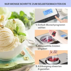 Dolce Bacio Smart Eiscremebereiter Yogurtmaker Kompressor 2 Liter WiFi Touch Edelstahl -Deutschland Klarstein Verkaufs-Shop 10040048 de 0004 logo