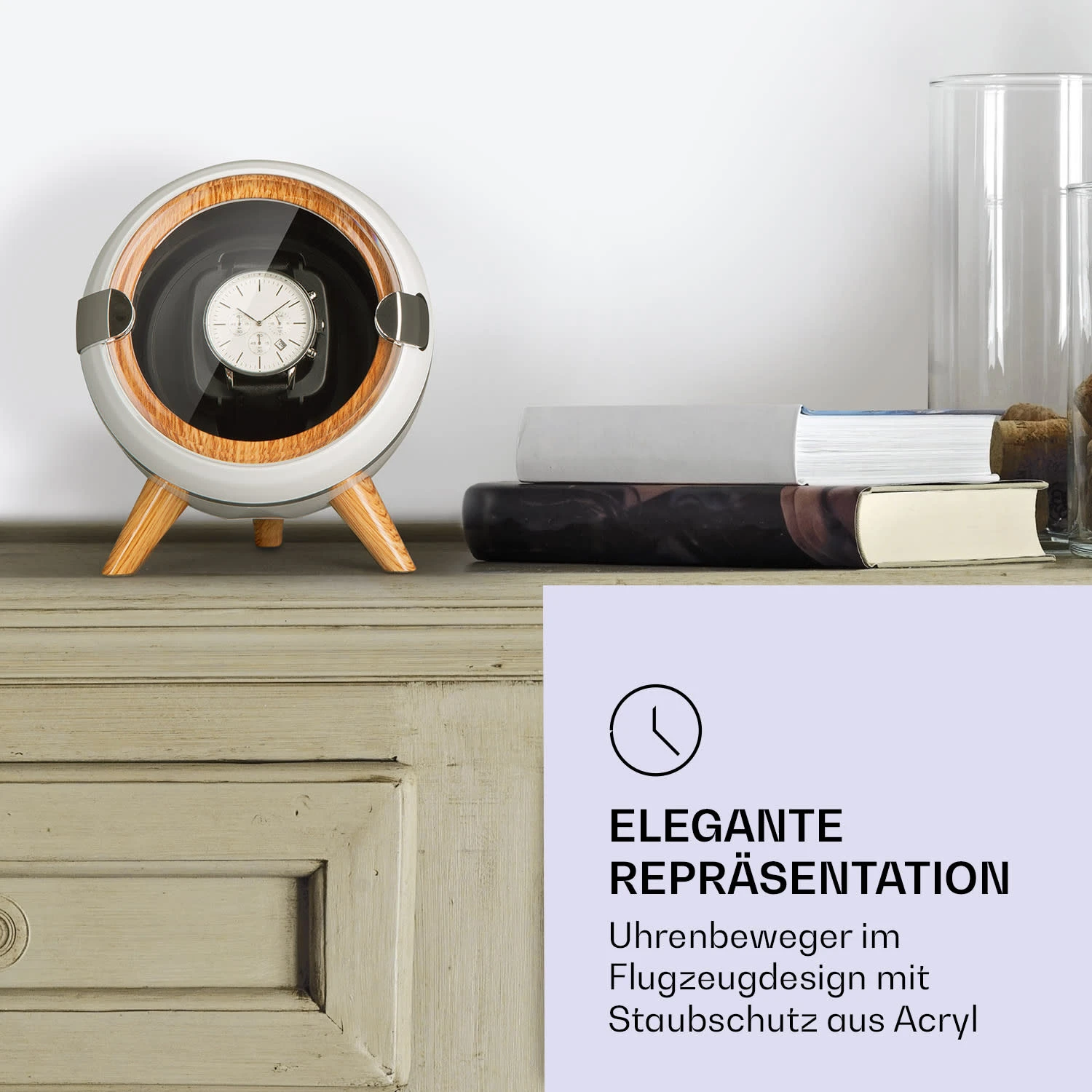 Sindelfingen Uhrenbeweger Rechts-Links-Lauf 1 Uhr schwarz Sindelfingen Uhrenbeweger Rechts-Links-Lauf 1 Uhr Schwarz -Deutschland Klarstein Verkaufs-Shop 10040050 de 0002 logo