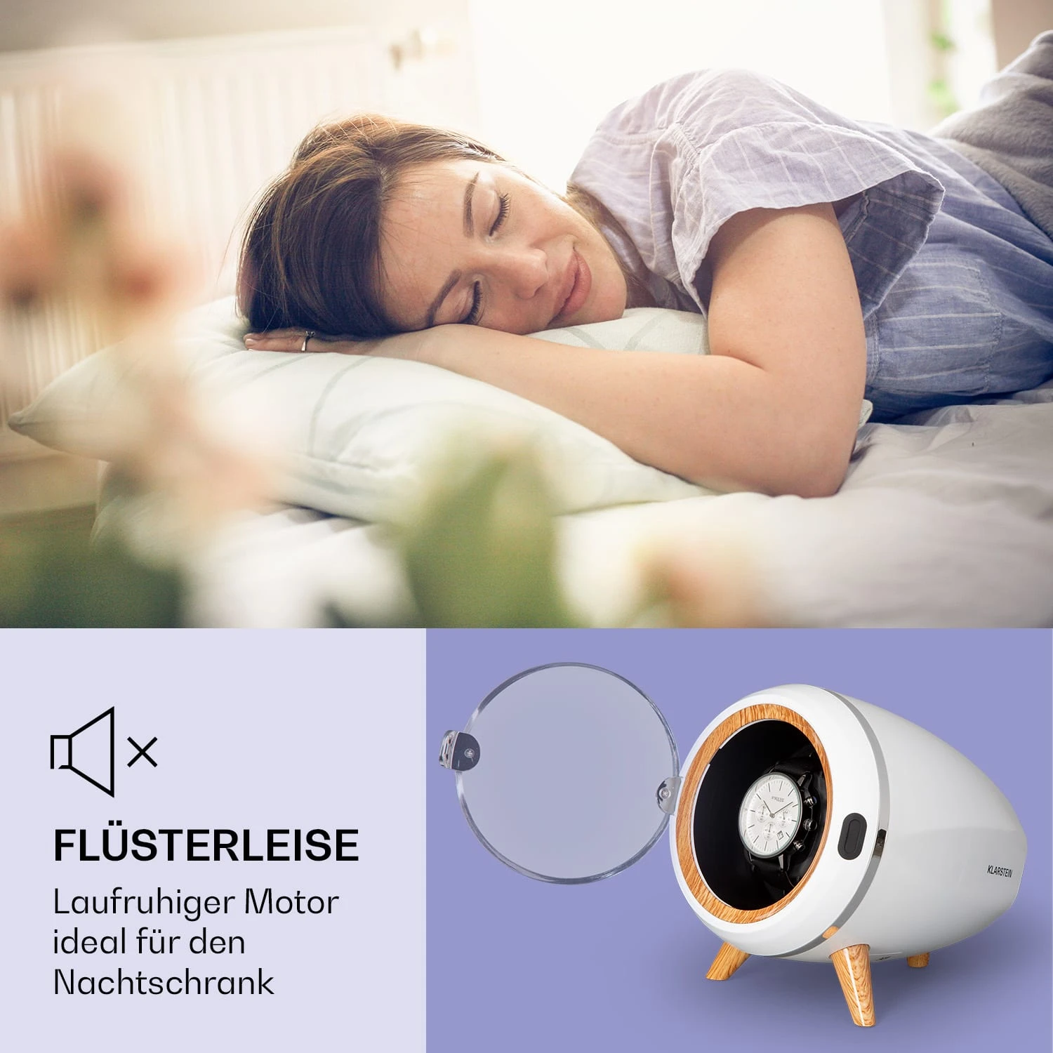 Sindelfingen Uhrenbeweger Rechts-Links-Lauf 1 Uhr schwarz Sindelfingen Uhrenbeweger Rechts-Links-Lauf 1 Uhr Schwarz -Deutschland Klarstein Verkaufs-Shop 10040050 de 0005 logo