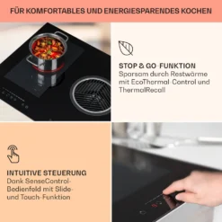 Full House 3.0 Down Air System Induktionsherd DownAir-Haube 655 M³/h -Deutschland Klarstein Verkaufs-Shop 10040067 de 0005 usp