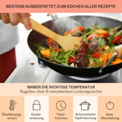 Ramsey Doppel-Kochfeld 2400W 11 Leistungsstufen Glaskeramik -Deutschland Klarstein Verkaufs-Shop 10040070 de 0005 usp