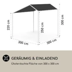 Blumfeldt La Rochelle Gazebo Schrägdach UV 50+ Aluminium Polyester 3 Blumfeldt La Rochelle Gazebo Schrägdach UV 50+ Aluminium Polyester -Deutschland Klarstein Verkaufs-Shop 10040098 de 0004 logo