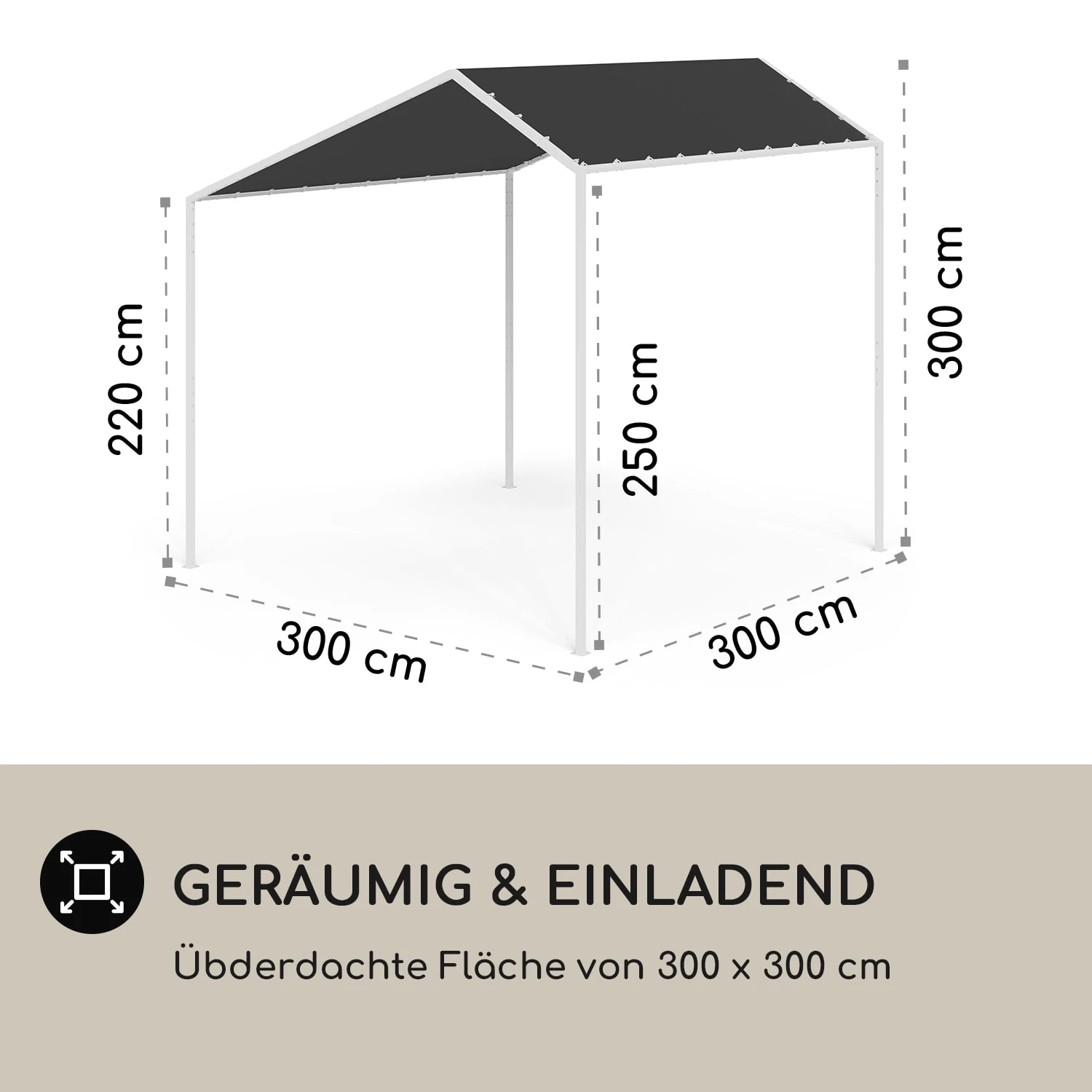 blumfeldt La Rochelle Gazebo Schrägdach UV 50+ Aluminium Polyester Blumfeldt La Rochelle Gazebo Schrägdach UV 50+ Aluminium Polyester -Deutschland Klarstein Verkaufs-Shop 10040098 de 0004 logo