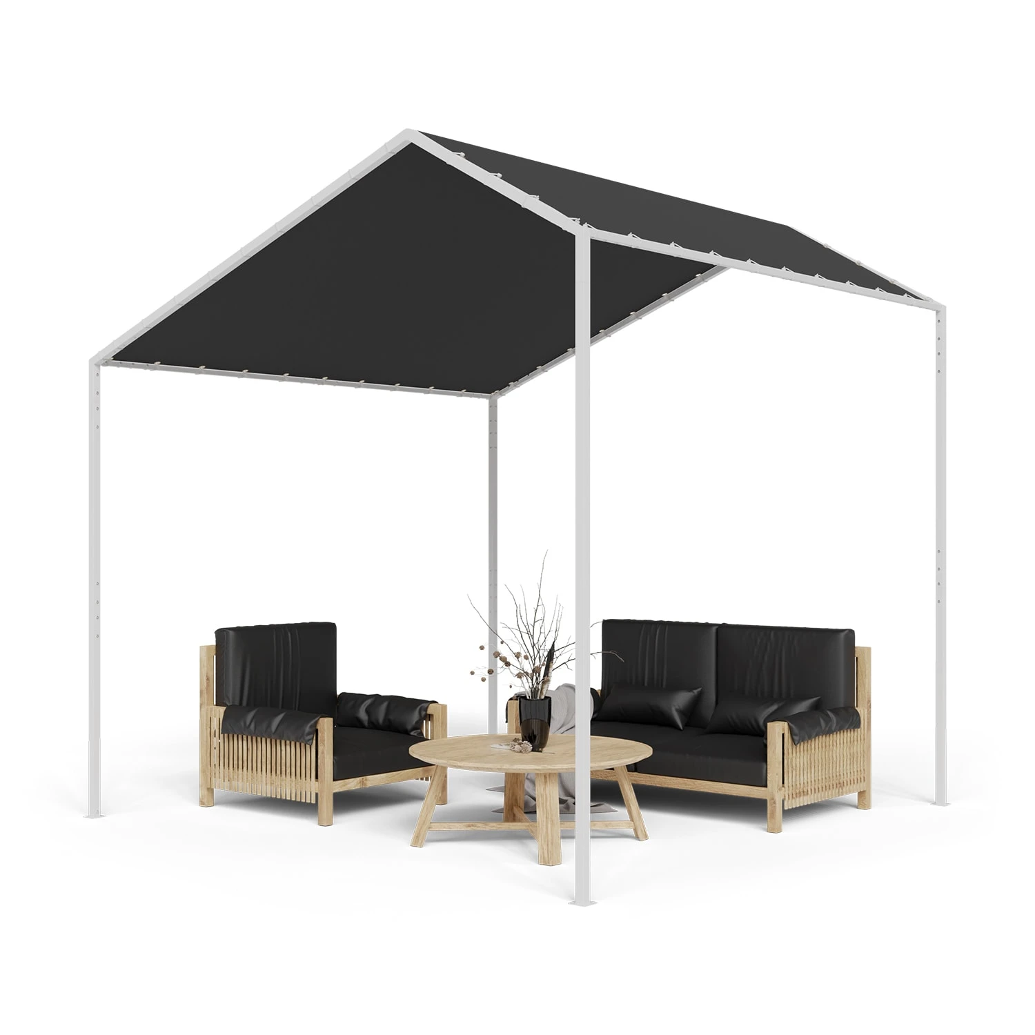 blumfeldt La Rochelle Gazebo Schrägdach UV 50+ Aluminium Polyester Blumfeldt La Rochelle Gazebo Schrägdach UV 50+ Aluminium Polyester -Deutschland Klarstein Verkaufs-Shop 10040098 yy 0001 titel