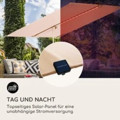 Blumfeldt Bayonne Sonnenschirm 130 X 180 Cm Polyester UV 50 Solar LED -Deutschland Klarstein Verkaufs-Shop 10040103 de 0006 logo