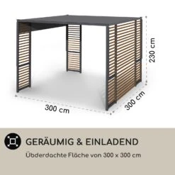 Valence Gazebo 3x3 M UV50+ Wasserabweisend LED-Solar-Beleuchtung Solar-Panel 5 Valence Gazebo 3x3 M UV50+ Wasserabweisend LED-Solar-Beleuchtung Solar-Panel -Deutschland Klarstein Verkaufs-Shop 10040112 de 0006 logo