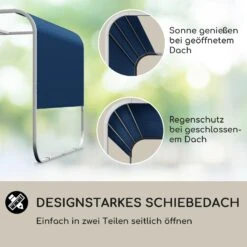 Orleans Gazebo 300 X 220 X 300 Cm Schiebedach UV-Schutz 50+ Leicht -Deutschland Klarstein Verkaufs-Shop 10040118 de 0004 logo