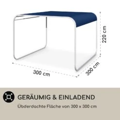 Orleans Gazebo 300 X 220 X 300 Cm Schiebedach UV-Schutz 50+ Leicht -Deutschland Klarstein Verkaufs-Shop 10040118 de 0005 logo