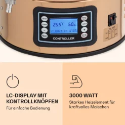 Mundschenk Maischekessel, Bierbrauanlage, 2500 W, 30 L, 9 Programme -Deutschland Klarstein Verkaufs-Shop 10040144 de 0003 logo