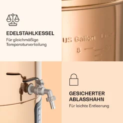 Mundschenk Maischekessel, Bierbrauanlage, 2500 W, 30 L, 9 Programme -Deutschland Klarstein Verkaufs-Shop 10040144 de 0005 logo