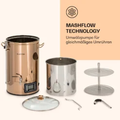 Mundschenk Maischekessel, Bierbrauanlage, 2500 W, 30 L, 9 Programme -Deutschland Klarstein Verkaufs-Shop 10040144 de 0006 logo