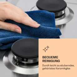 Ignito Chef Edition 5 Zonen Gaskochfeld 5-flammig Sabaf-Brenner Glaskeramik -Deutschland Klarstein Verkaufs-Shop 10040147 de 0006 logo