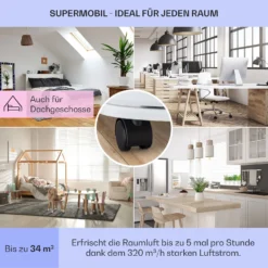 New Breeze 7 Mobile Klimaanlage 7000BTU 2,1kW Bis 34m² EEC A Mobil Fernbedienung -Deutschland Klarstein Verkaufs-Shop 10040153 de 0005 usp