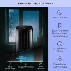 New Breeze 9 Mobile Klimaanlage 4-in-1 9.000 BTU / 2,6 KW EEK A Bodenrollen Timer 3 New Breeze 9 Mobile Klimaanlage 4-in-1 9.000 BTU / 2,6 KW EEK A Bodenrollen Timer -Deutschland Klarstein Verkaufs-Shop 10040154 de 0004 usp