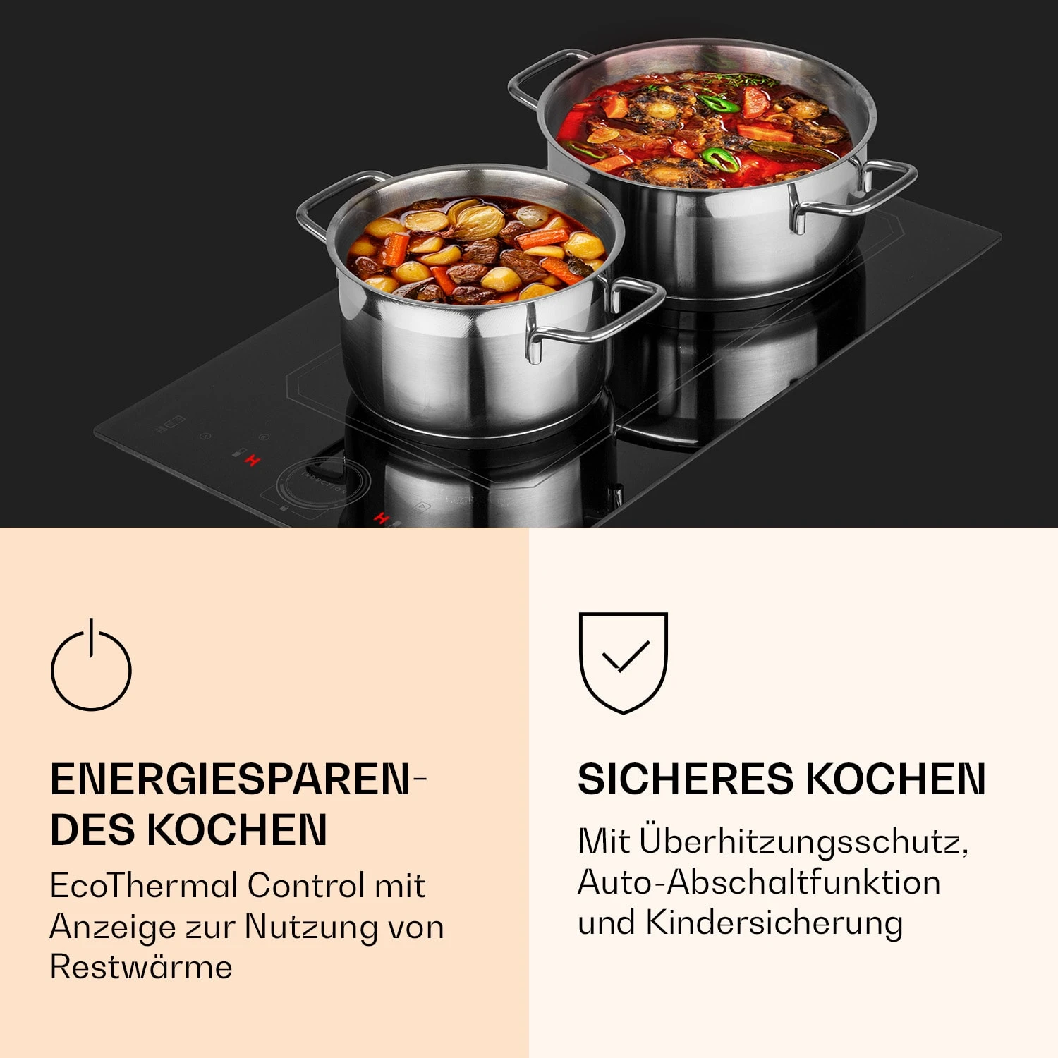 Victoria Domino Induktionskochfeld Einbau 3500W Flexzone Timer Victoria Domino Induktionskochfeld Einbau 3500W Flexzone Timer -Deutschland Klarstein Verkaufs-Shop 10040199 de 0005 logo