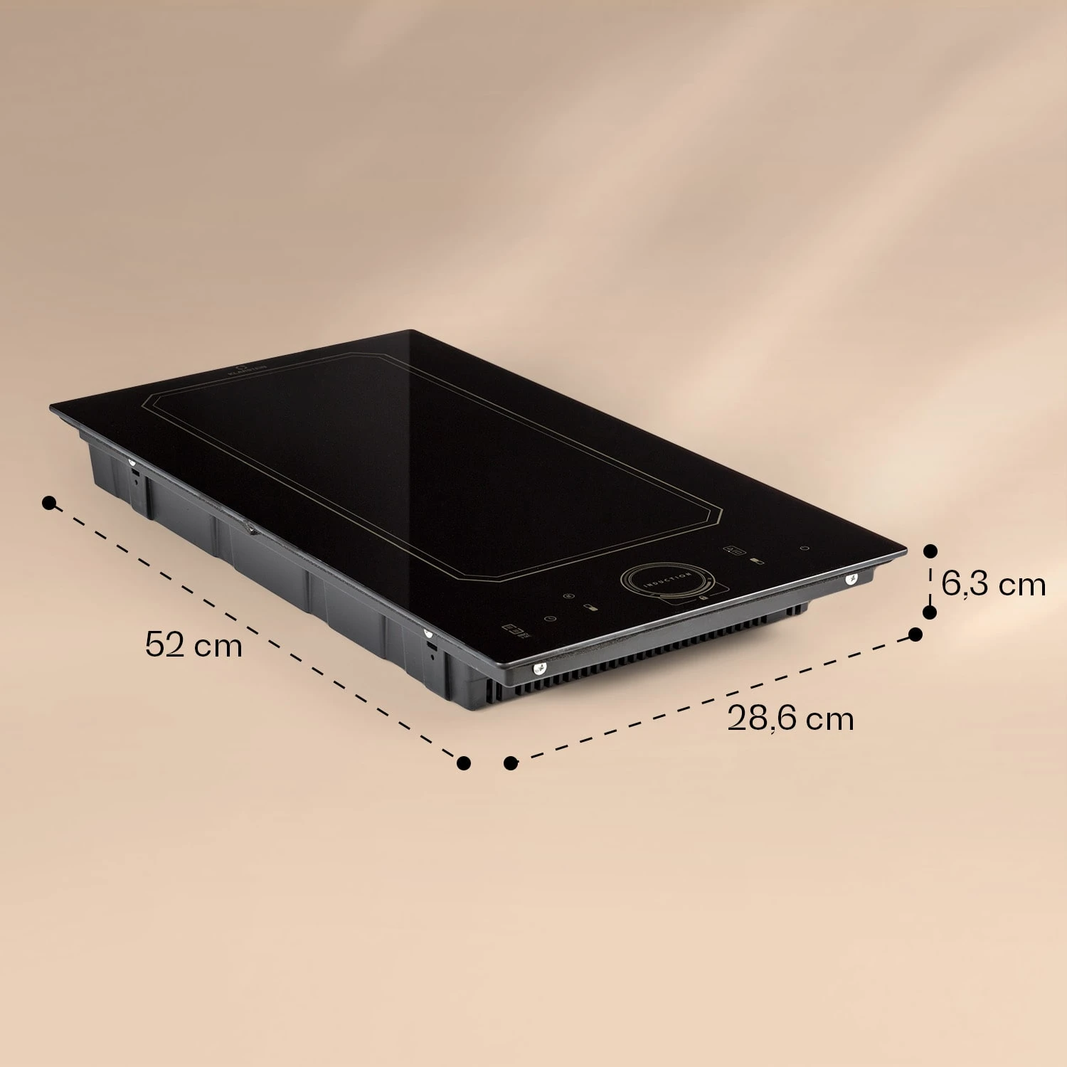 Victoria Domino Induktionskochfeld Einbau 3500W Flexzone Timer Victoria Domino Induktionskochfeld Einbau 3500W Flexzone Timer -Deutschland Klarstein Verkaufs-Shop 10040199 yy 0007 dimensions
