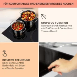 Victoria 5 Flex Induktionskochfeld Einbau 7400W 2 Flexzonen Timer -Deutschland Klarstein Verkaufs-Shop 10040203 de 0004 usp