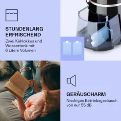 Skyscraper Ice Smart 4-in-1 Luftkühler & Ventilator WiFi 210m³/h Fernbedienung -Deutschland Klarstein Verkaufs-Shop 10040208 de 0006 logo