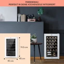 Shiraz 24 Uno Weinkühlschrank 63l 24Fl Touch-Bedienfeld 5-18°C 5 Shiraz 24 Uno Weinkühlschrank 63l 24Fl Touch-Bedienfeld 5-18°C -Deutschland Klarstein Verkaufs-Shop 10040217 de 0006 logo