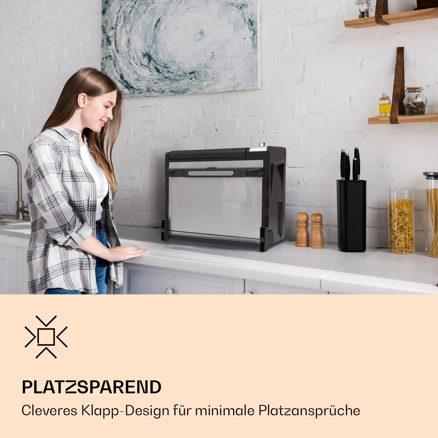 Vita-Crisp Heißluftfritteuse 1700W 10L 8 Funktionen platzsparend Vita-Crisp Heißluftfritteuse 1700W 10L 8 Funktionen Platzsparend -Deutschland Klarstein Verkaufs-Shop 10040223 de 0003 logo