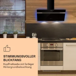 Alina 90 Smart Dunstabzugshaube 90cm 594m³/h LED Ambiente Glasfront -Deutschland Klarstein Verkaufs-Shop 10040232 de 0004 logo