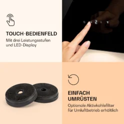 Alina 90 Smart Dunstabzugshaube 90cm 594m³/h LED Ambiente Glasfront -Deutschland Klarstein Verkaufs-Shop 10040232 de 0006 logo