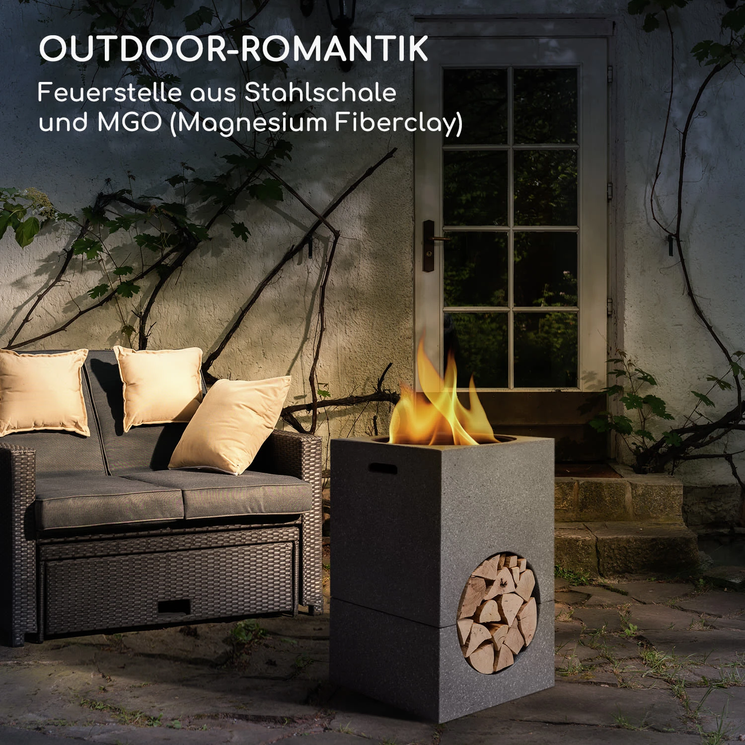 blumfeldt Monolith Feuerschale mit Grill MGO & Stahlschale inkl. Funkenschutz Blumfeldt Monolith Feuerschale Mit Grill MGO & Stahlschale Inkl. Funkenschutz -Deutschland Klarstein Verkaufs-Shop 10040239 de 0002 logo