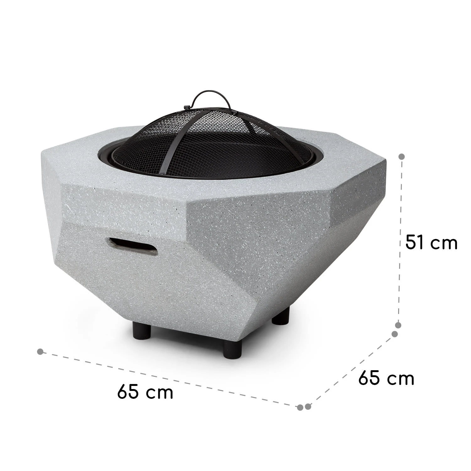 blumfeldt Diamond Feuerschale mit Grill MGO & Stahlschale inkl. Funkenschutz Blumfeldt Diamond Feuerschale Mit Grill MGO & Stahlschale Inkl. Funkenschutz -Deutschland Klarstein Verkaufs-Shop 10040241 yy 0007 dimensions