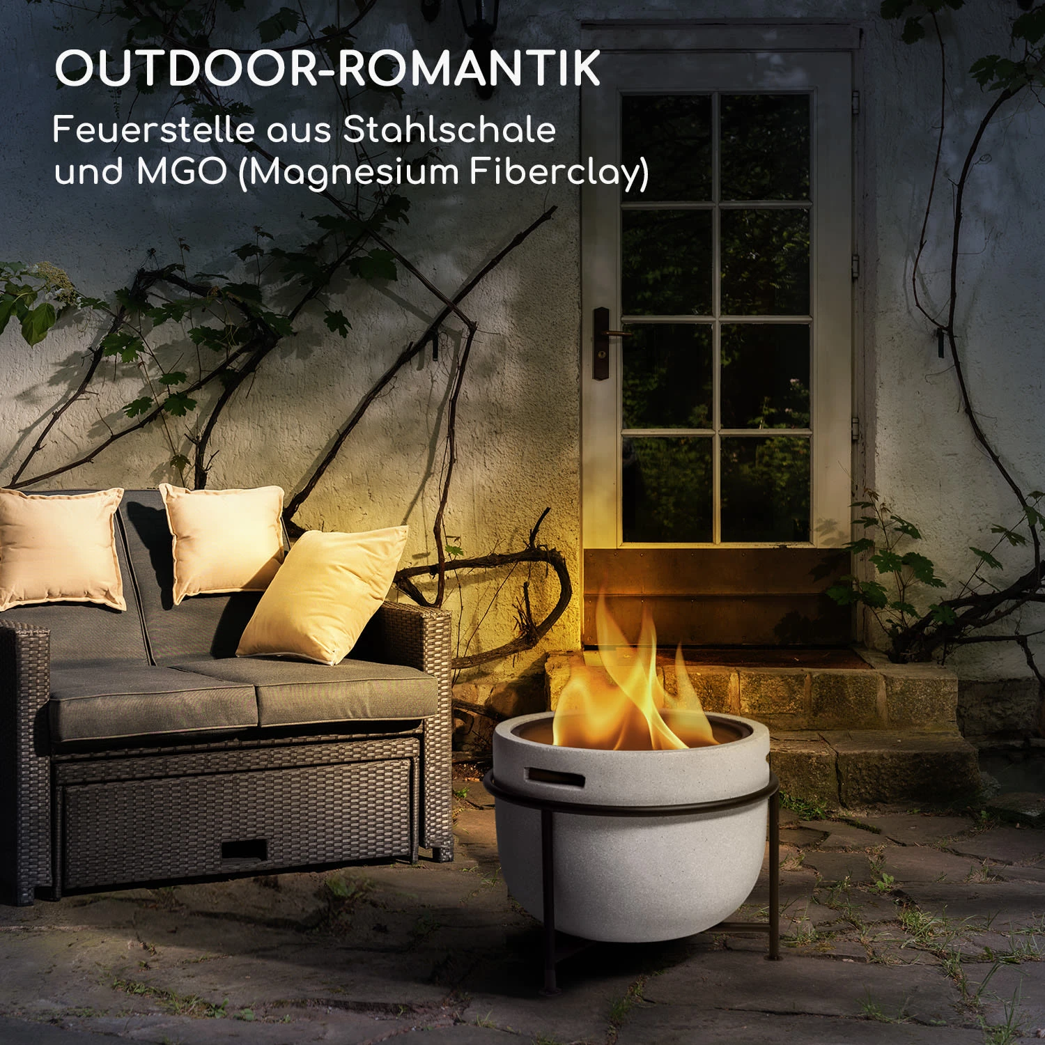 blumfeldt Grail Feuerschale mit Grill MGO & Stahlschale inkl. Funkenschutz Blumfeldt Grail Feuerschale Mit Grill MGO & Stahlschale Inkl. Funkenschutz -Deutschland Klarstein Verkaufs-Shop 10040243 de 0002 logo