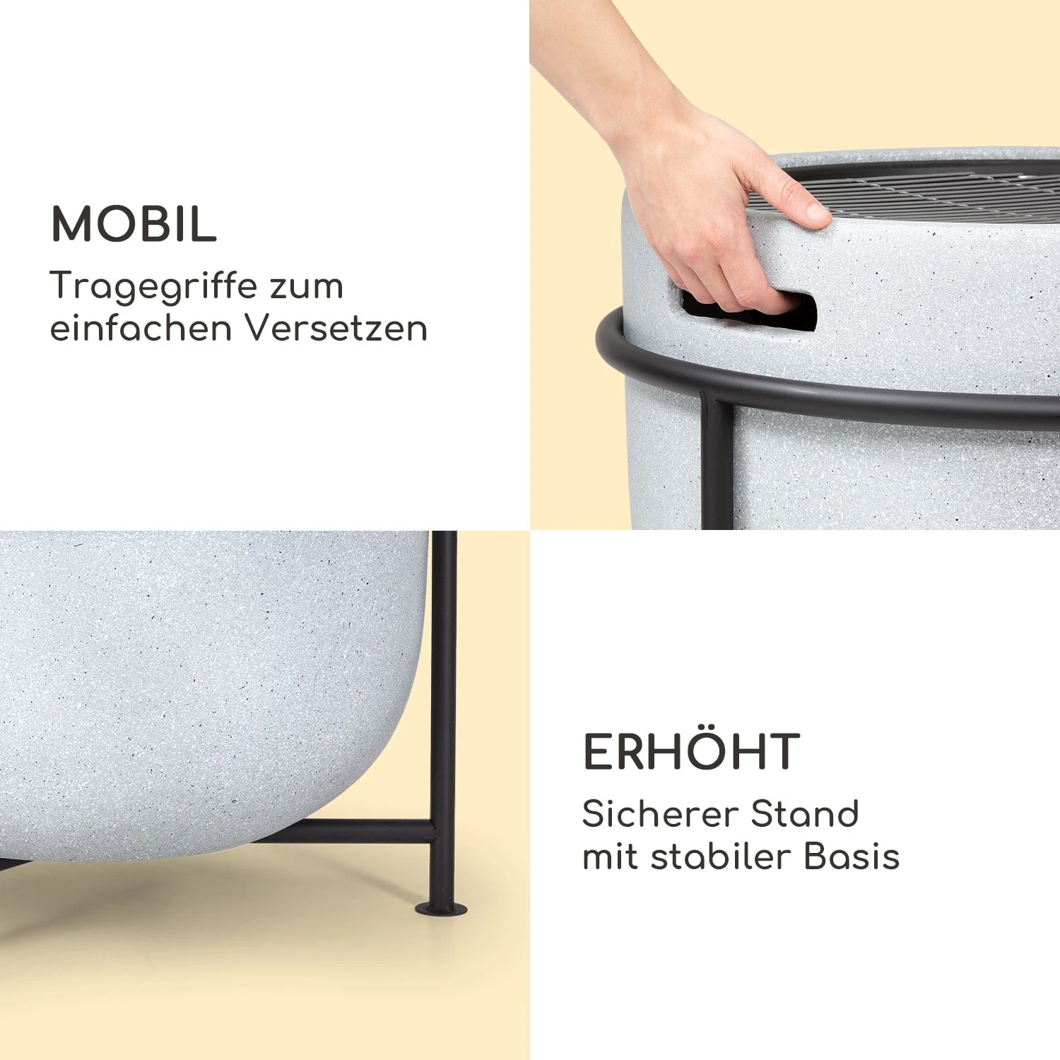 blumfeldt Grail Feuerschale mit Grill MGO & Stahlschale inkl. Funkenschutz Blumfeldt Grail Feuerschale Mit Grill MGO & Stahlschale Inkl. Funkenschutz -Deutschland Klarstein Verkaufs-Shop 10040243 de 0005 logo