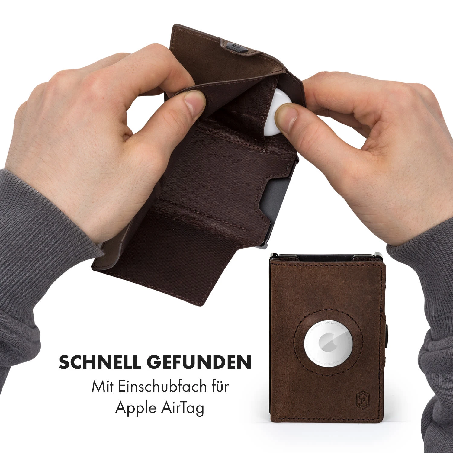 ZNAP Airtag Wallet 12 Karten Münzfach 9x1,8x6 cm (BxHxT) RFID-Schutz ZNAP Airtag Wallet 12 Karten Münzfach 9x1,8x6 Cm (BxHxT) RFID-Schutz -Deutschland Klarstein Verkaufs-Shop 10040315 de 0002 logo