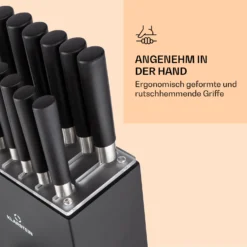 Kitano XL 13tlg. Messer-Set Mit Block 12 Messer Stahl Edler Holzblock -Deutschland Klarstein Verkaufs-Shop 10040323 de 0006 logo