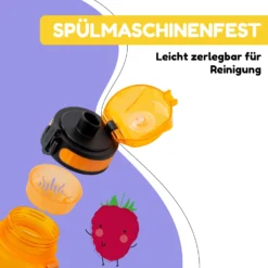 Schmatzfatz Trinkflasche Sportflasche 500 Ml 24 Cm Tritan -Deutschland Klarstein Verkaufs-Shop 10040332 de 0004 usp