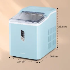 Albaron Eiswürfelmaschine Bullet-Eis 12 Kg / 24 H 1,5 Ltr. Display -Deutschland Klarstein Verkaufs-Shop 10040344 yy 0007 dimensions