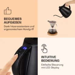 Garcon Wasserkocher 1L 2000W Warmhaltefunktion Schwanenhals Edelstahl 4 Garcon Wasserkocher 1L 2000W Warmhaltefunktion Schwanenhals Edelstahl -Deutschland Klarstein Verkaufs-Shop 10040347 de 0005 logo