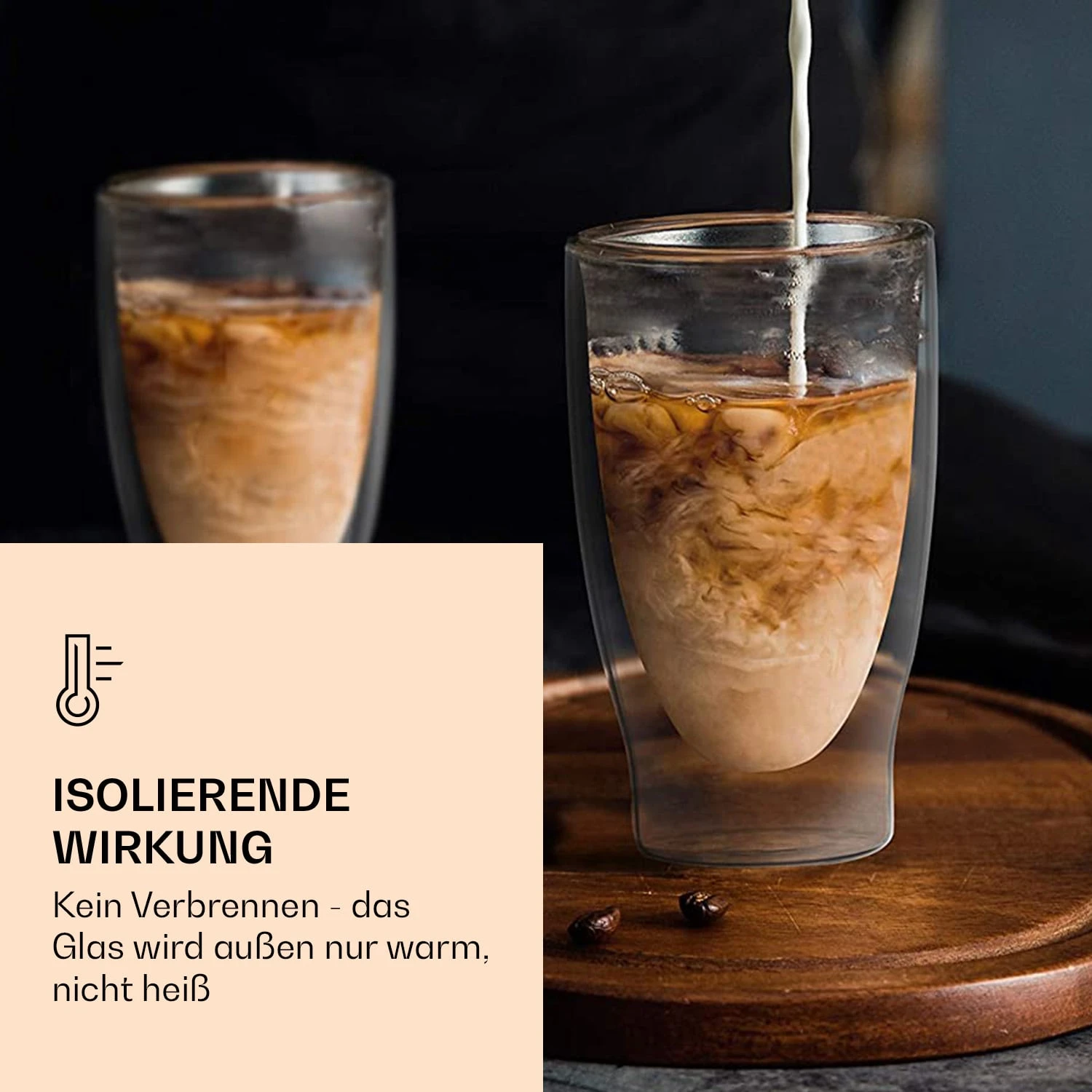 DUOS doppelwandiges Glas 400 ml Trinkglas Espresso Borosilikatglas DUOS Doppelwandiges Glas 400 Ml Trinkglas Espresso Borosilikatglas -Deutschland Klarstein Verkaufs-Shop 10040365 de 0002 logo