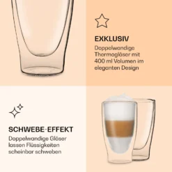 DUOS Doppelwandiges Glas 400 Ml Trinkglas Espresso Borosilikatglas 5 DUOS Doppelwandiges Glas 400 Ml Trinkglas Espresso Borosilikatglas -Deutschland Klarstein Verkaufs-Shop 10040365 de 0006 logo