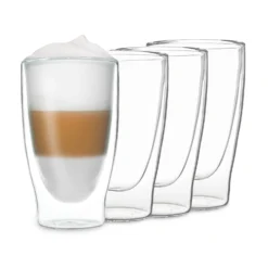 DUOS Doppelwandiges Glas 400 Ml Trinkglas Espresso Borosilikatglas