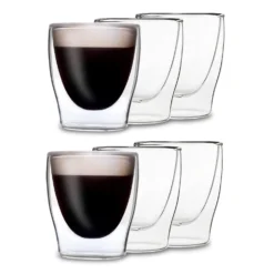 DUOS Doppelwandiges Glas 80 Ml Trinkglas Espresso Borosilikatglas