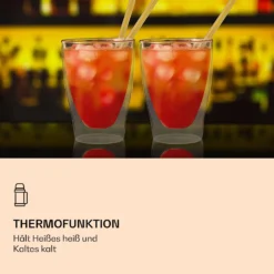 DUOS Doppelwandiges Glas | Thermoglas | 310 Ml | Trinkglas | Espressoglas, Teeglas, Shotglas | Für Heiße Und Kalte Getränke | Borosilikatglas| Hitze- Und Kältebeständig | Handgemacht | Spülmaschinenfest | Schwebe-Effekt 3 DUOS Doppelwandiges Glas | Thermoglas | 310 Ml | Trinkglas | Espressoglas, Teeglas, Shotglas | Für Heiße Und Kalte Getränke | Borosilikatglas| Hitze- Und Kältebeständig | Handgemacht | Spülmaschinenfest | Schwebe-Effekt -Deutschland Klarstein Verkaufs-Shop 10040372 de 0004 logo