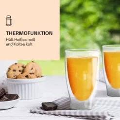 DUOS Doppelwandiges Glas 400 Ml Trinkglas Espresso Borosilikatglas -Deutschland Klarstein Verkaufs-Shop 10040373 de 0004 logo