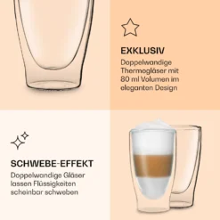 DUOS Doppelwandiges Glas 400 Ml Trinkglas Espresso Borosilikatglas -Deutschland Klarstein Verkaufs-Shop 10040373 de 0006 logo