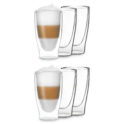 DUOS Doppelwandiges Glas 400 Ml Trinkglas Espresso Borosilikatglas