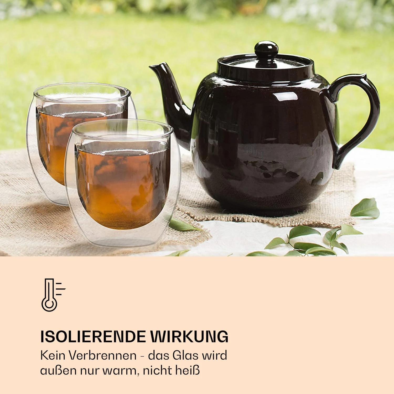 DUOS Jumbo doppelwandiges Glas 410 ml Thermofunktion Edelstahl-Löffel DUOS Jumbo Doppelwandiges Glas 410 Ml Thermofunktion Edelstahl-Löffel -Deutschland Klarstein Verkaufs-Shop 10040375 de 0002 logo