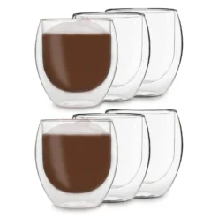 DUOS Jumbo Doppelwandiges Glas 410 Ml Thermofunktion Edelstahl-Löffel