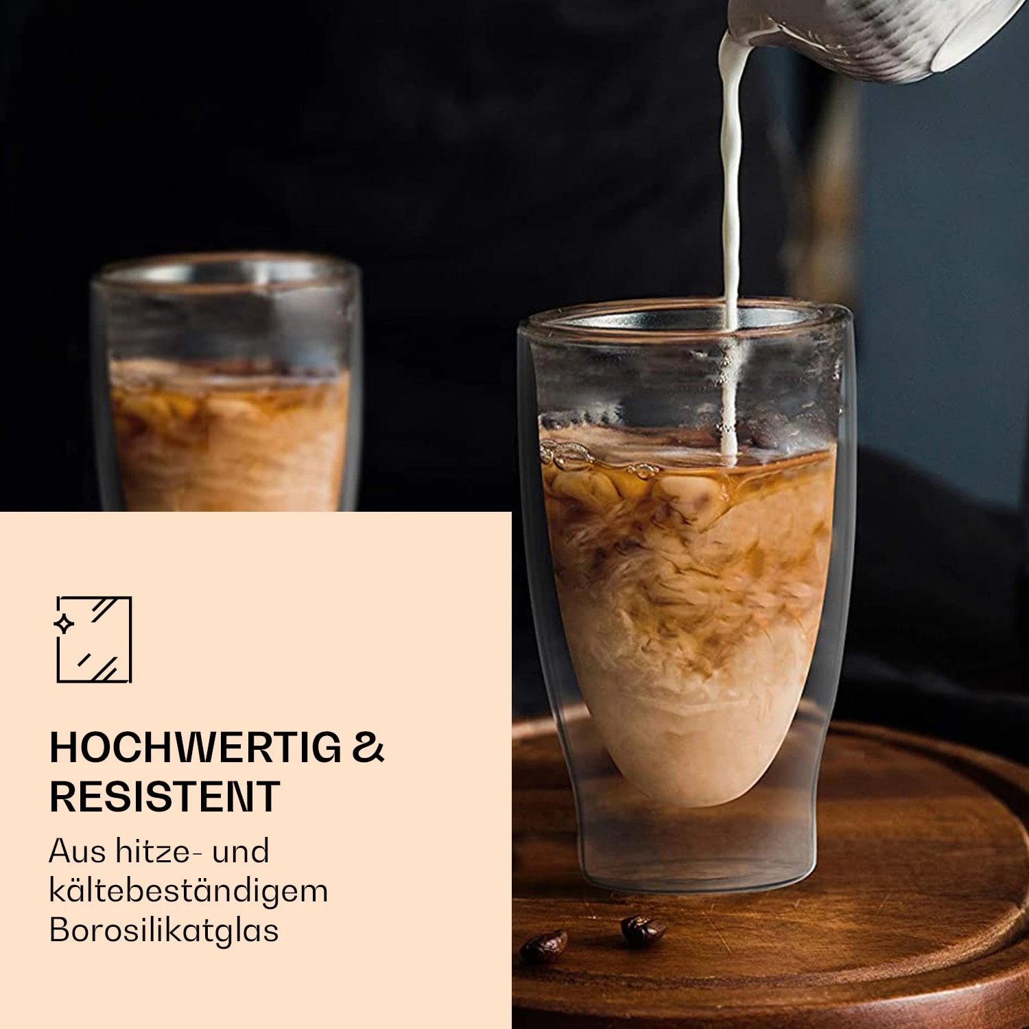 DUOS doppelwandiges Glas | Thermoglas | 80, 200, 310, 400 ml | Trinkglas | Espressoglas, Teeglas, Shotglas | für heiße und kalte Getränke | Borosilikatglas| hitze- und kältebeständig | handgemacht | spülmaschinenfest | Schwebe-Effekt DUOS Doppelwandiges Glas | Thermoglas | 80, 200, 310, 400 Ml | Trinkglas | Espressoglas, Teeglas, Shotglas | Für Heiße Und Kalte Getränke | Borosilikatglas| Hitze- Und Kältebeständig | Handgemacht | Spülmaschinenfest | Schwebe-Effekt -Deutschland Klarstein Verkaufs-Shop 10040377 de 0003 logo